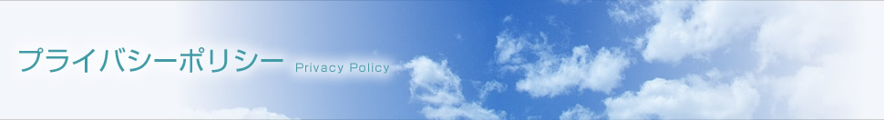 プライバシーポリシー Privacy Policy